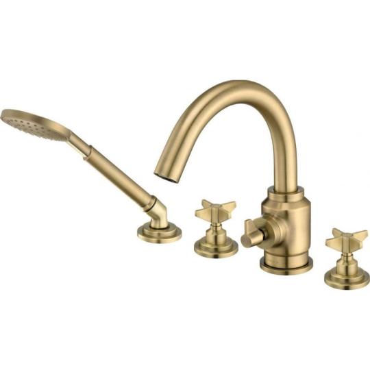 mosadz pri vane dvojramenna vanova baterie sprchovy set vana sanitarny sroubovacia klasicka country mediteran loft moderny vintage mosadz kupelna.jpg